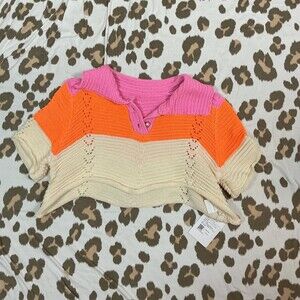Multicoloured Cropped Sweater